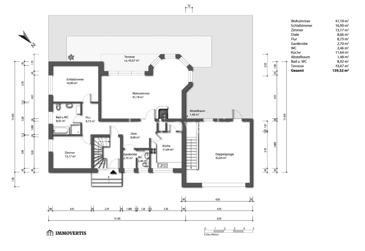Exklusives Zweifamilienhaus mit Turmaussicht