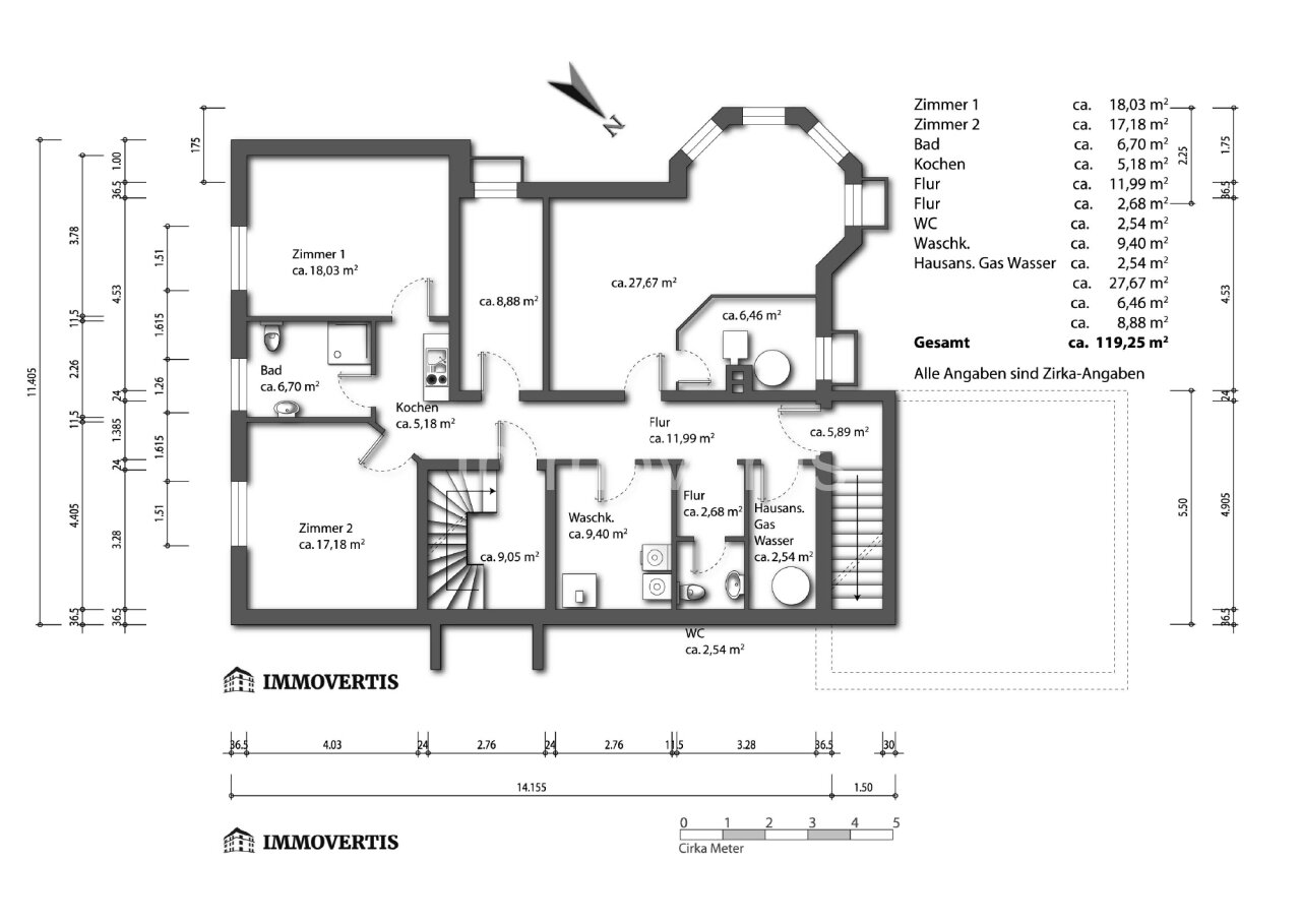 Exklusives Zweifamilienhaus mit Turmaussicht